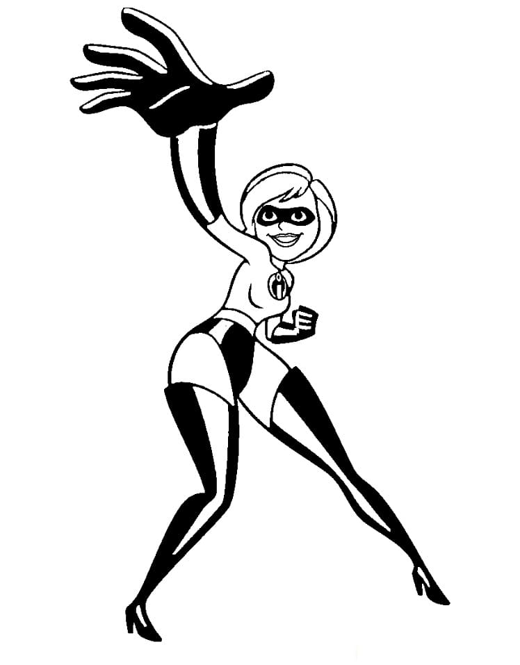 Coloriage elastigirl génial