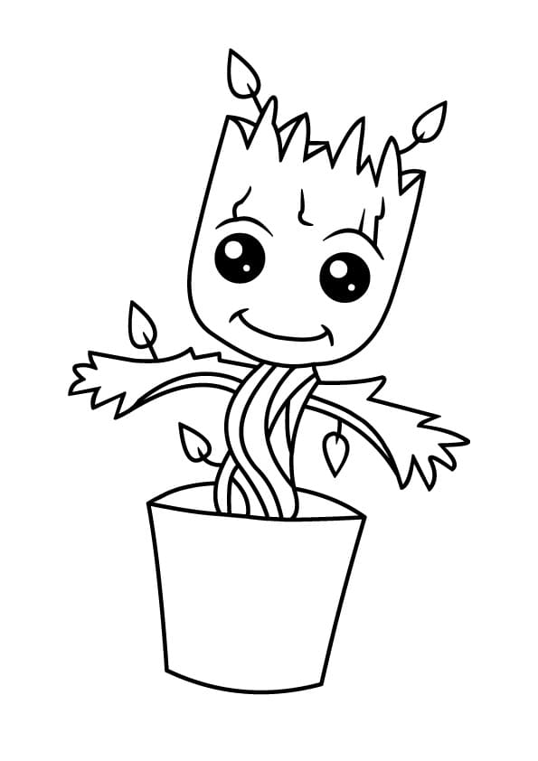Coloriage groot heureux