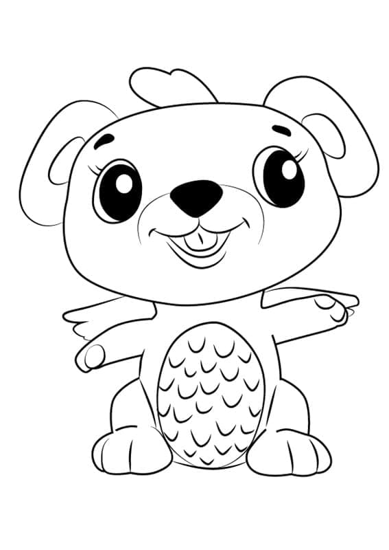 Coloriage mouseswift hatchimals