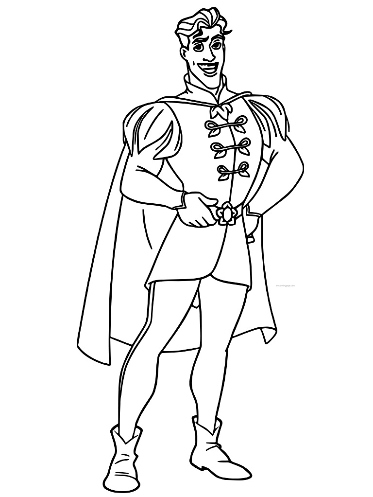 Coloriage prince naveen