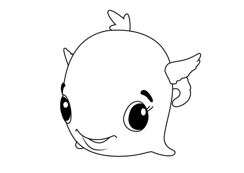 Coloriage swhale hatchimals