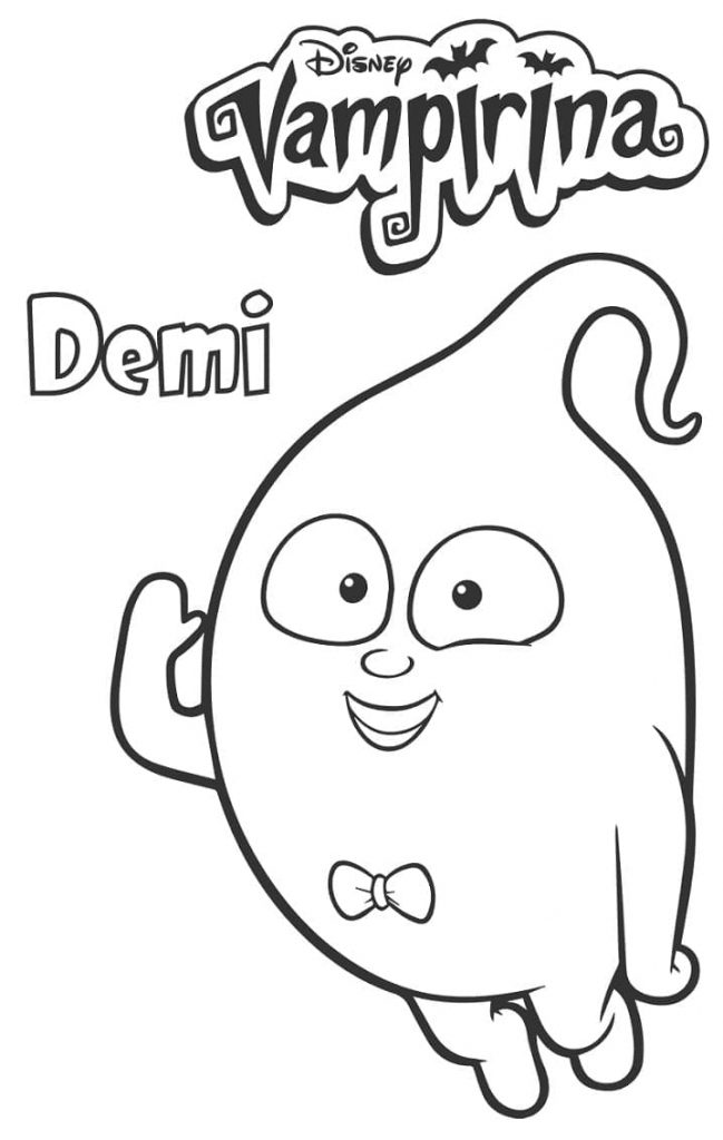 Coloriage demi mignon à imprimer