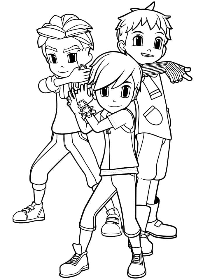 Coloriage dylan, ryan et kory