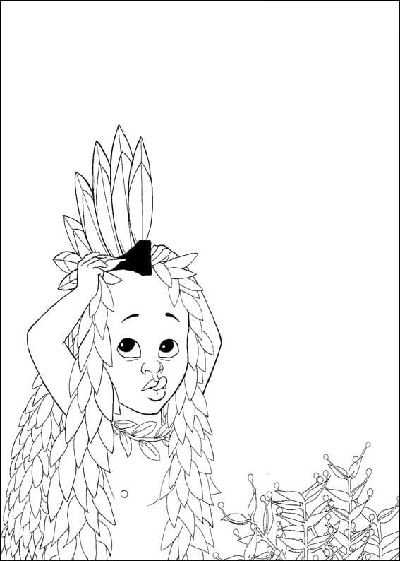 Coloriage kirikou 4