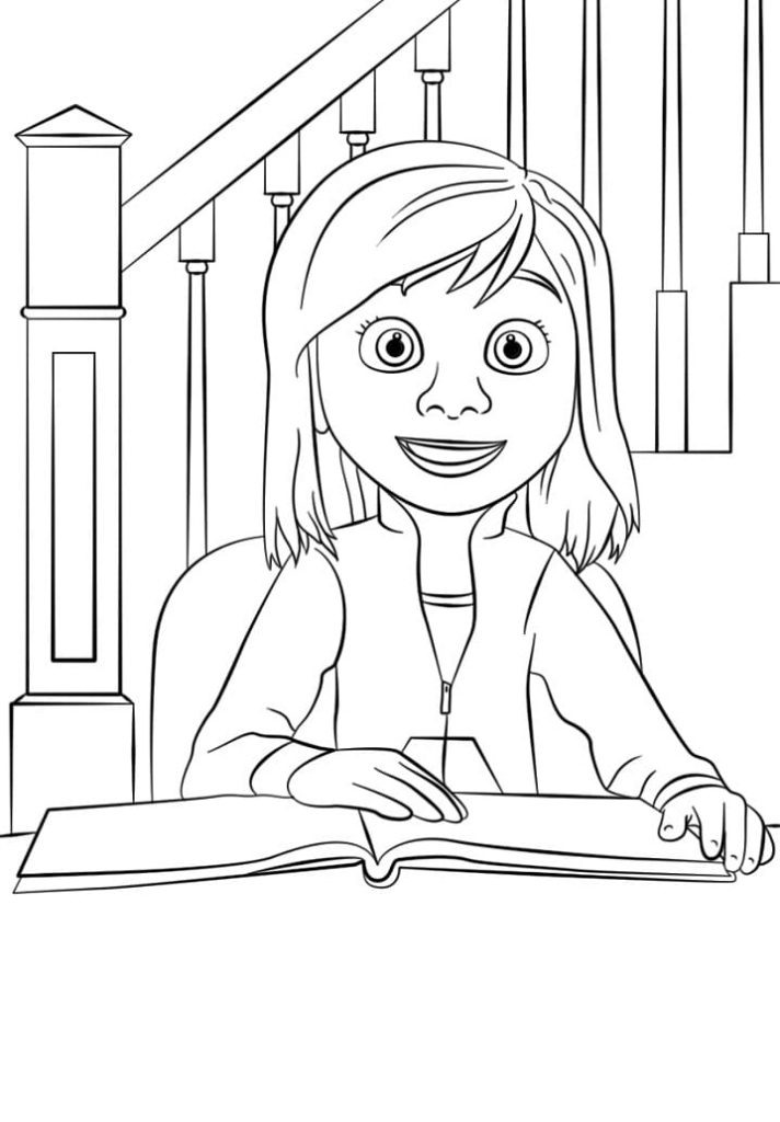 Coloriage riley de vice-versa à imprimer