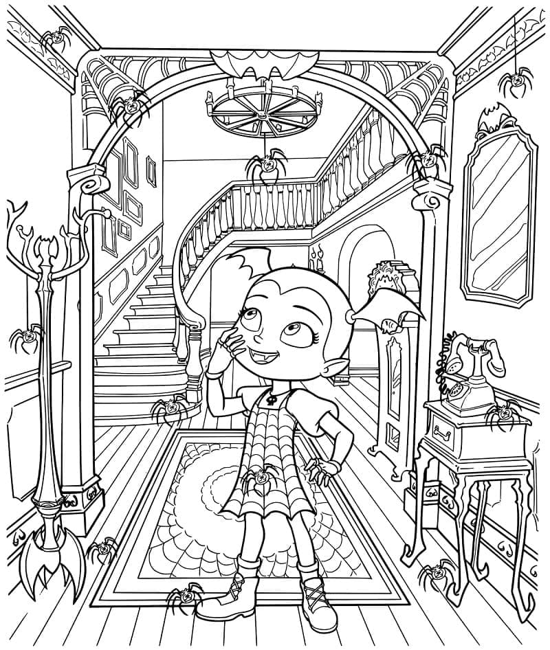 Coloriage vampirina 1