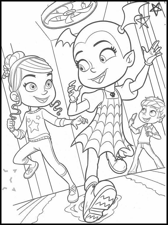 Coloriage vampirina 9