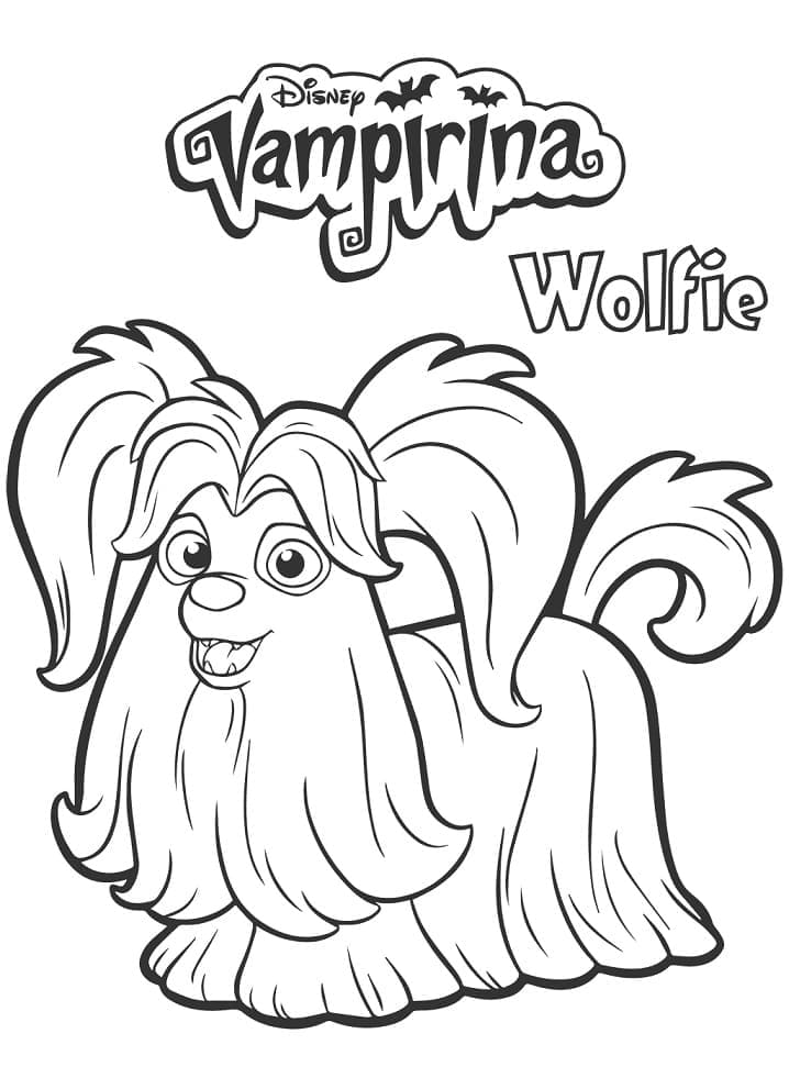 Coloriage wolfie de vampirina