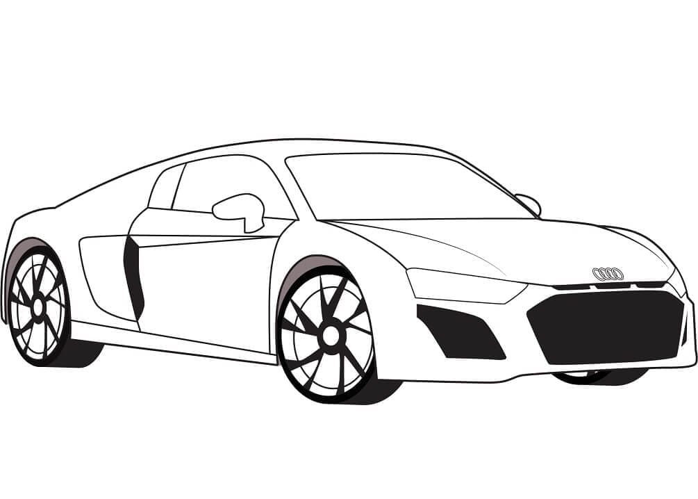 Coloriage audi r8