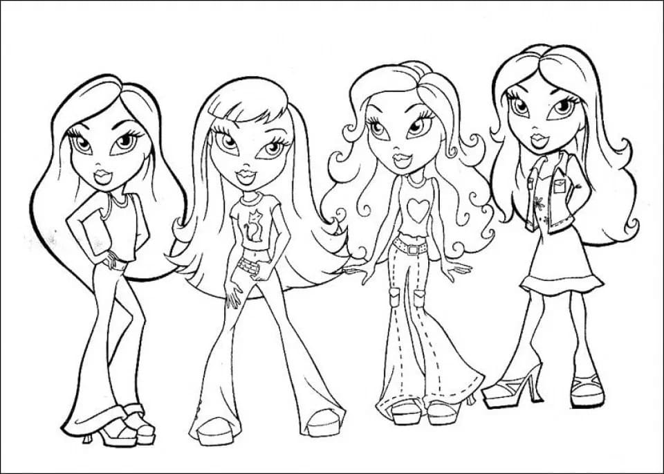 Coloriage Bratz à imprimer