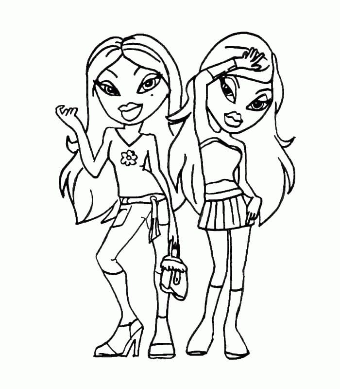 Coloriage bratz 17