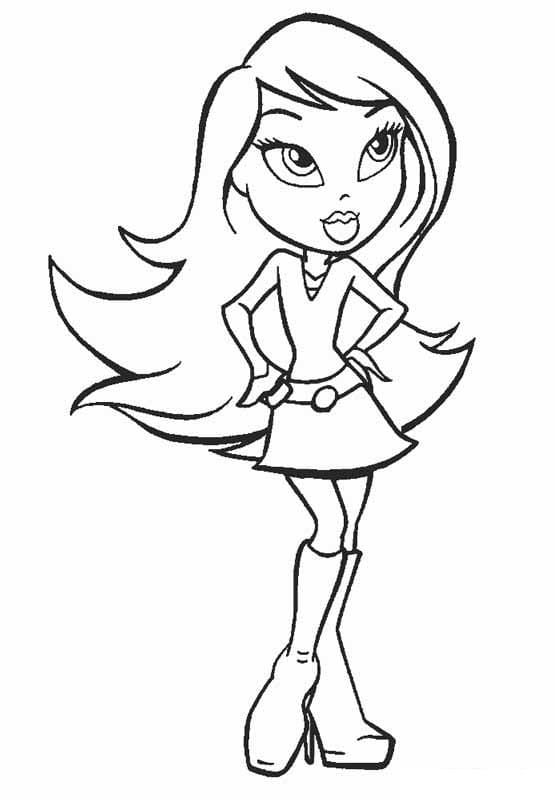 Coloriage bratz 18