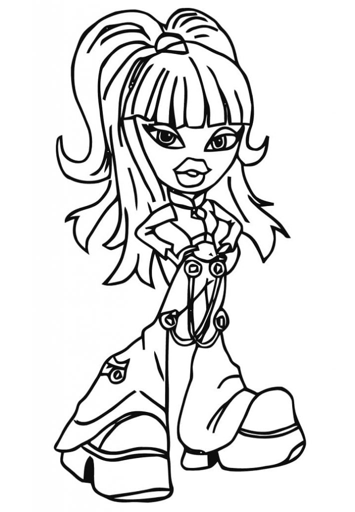 Coloriage bratz 21 à imprimer