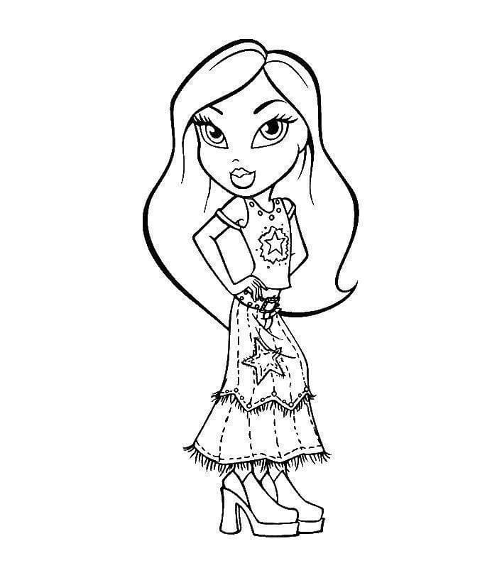 Coloriage bratz 4