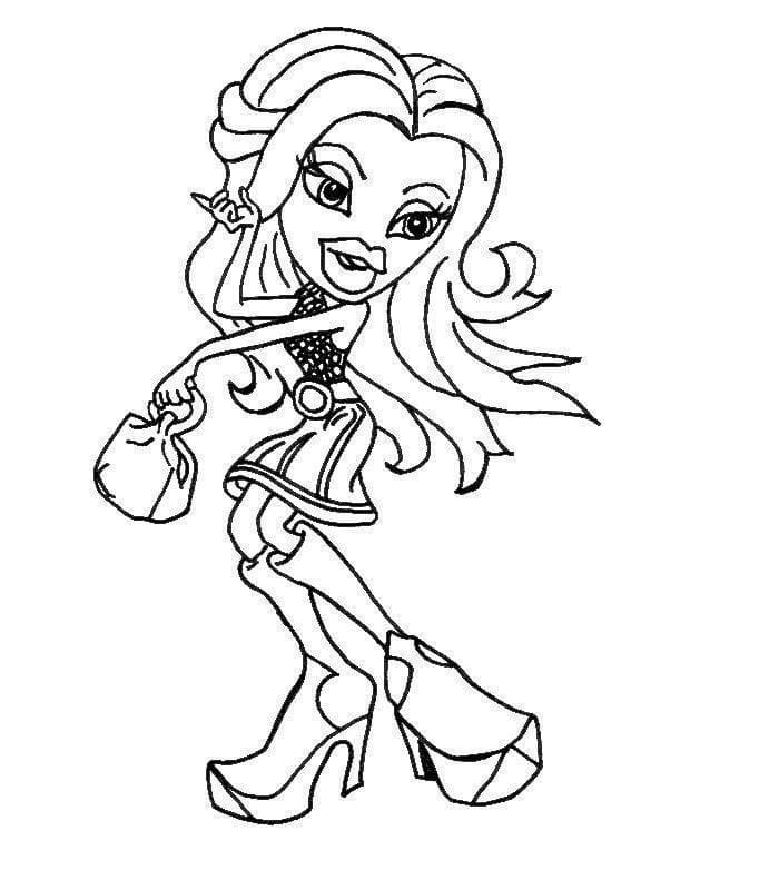 Coloriage bratz 5