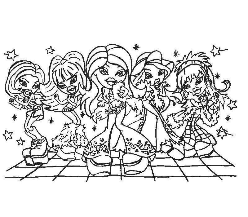 Coloriage bratz 8