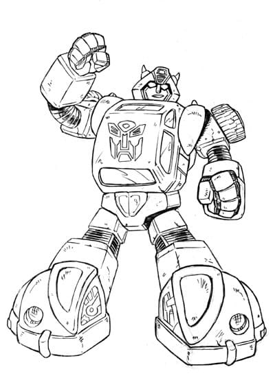 Coloriage bumblebee 1