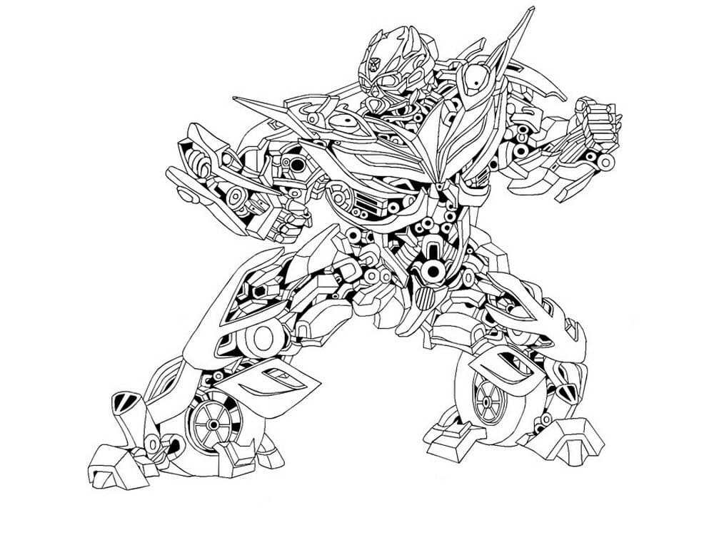 Coloriage bumblebee 10