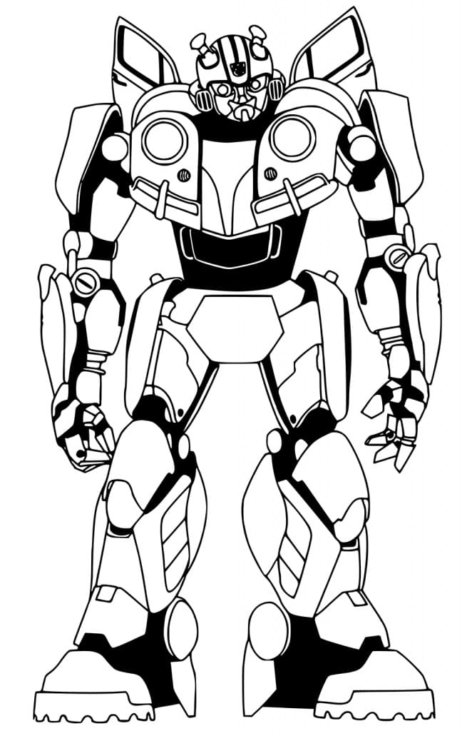 Coloriage bumblebee drôle