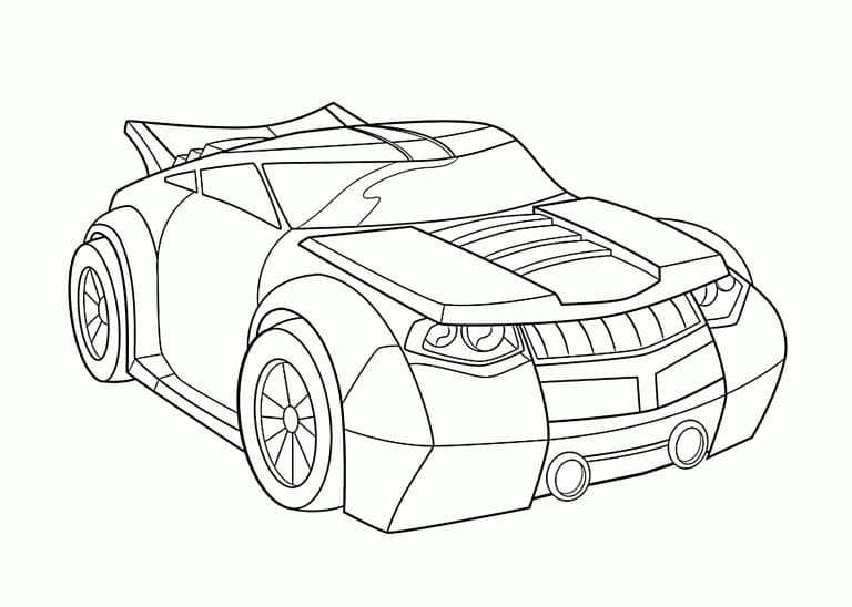 Coloriage bumblebee voiture