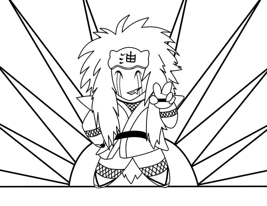 Coloriage Chibi Jiraya à imprimer