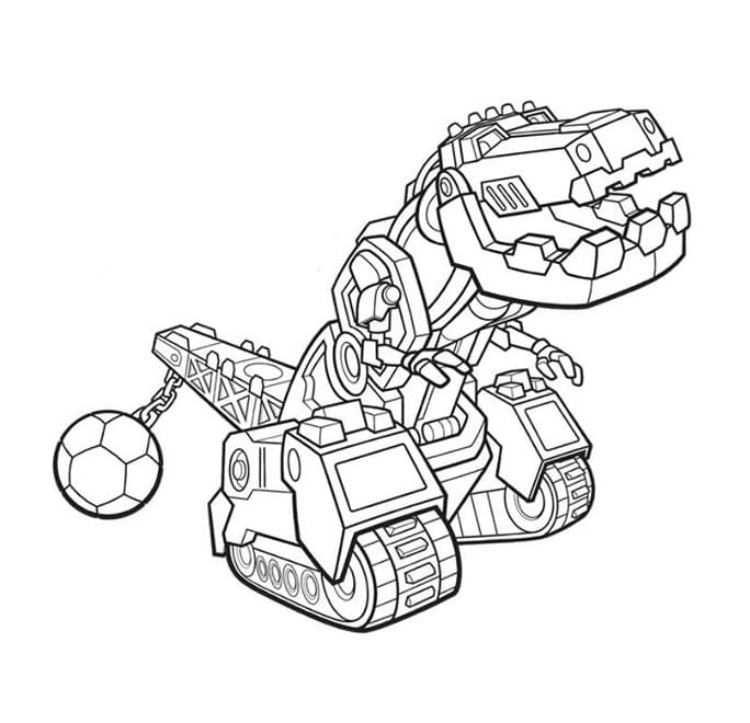 Coloriage Dinotrux Ty Rux