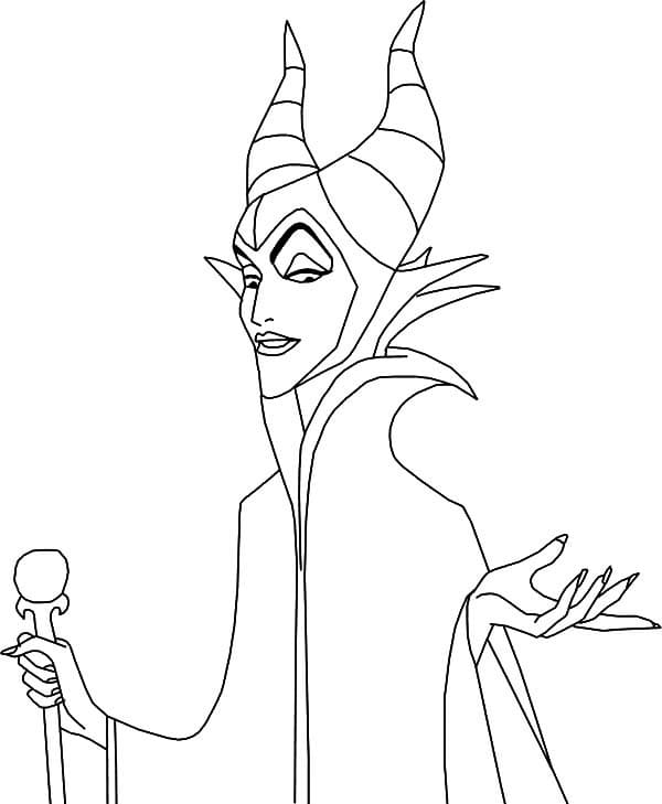 Coloriage disney maléfique