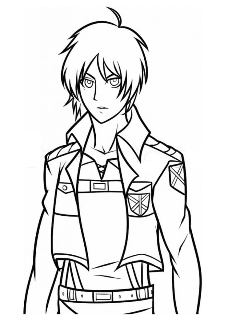 Coloriage eren jäger 5 à imprimer