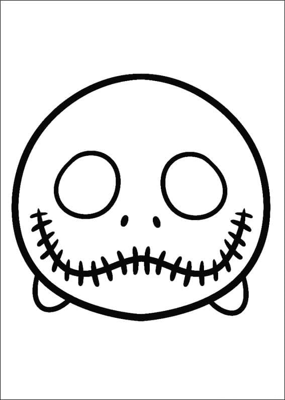 Coloriage jack skellington tsum tsum