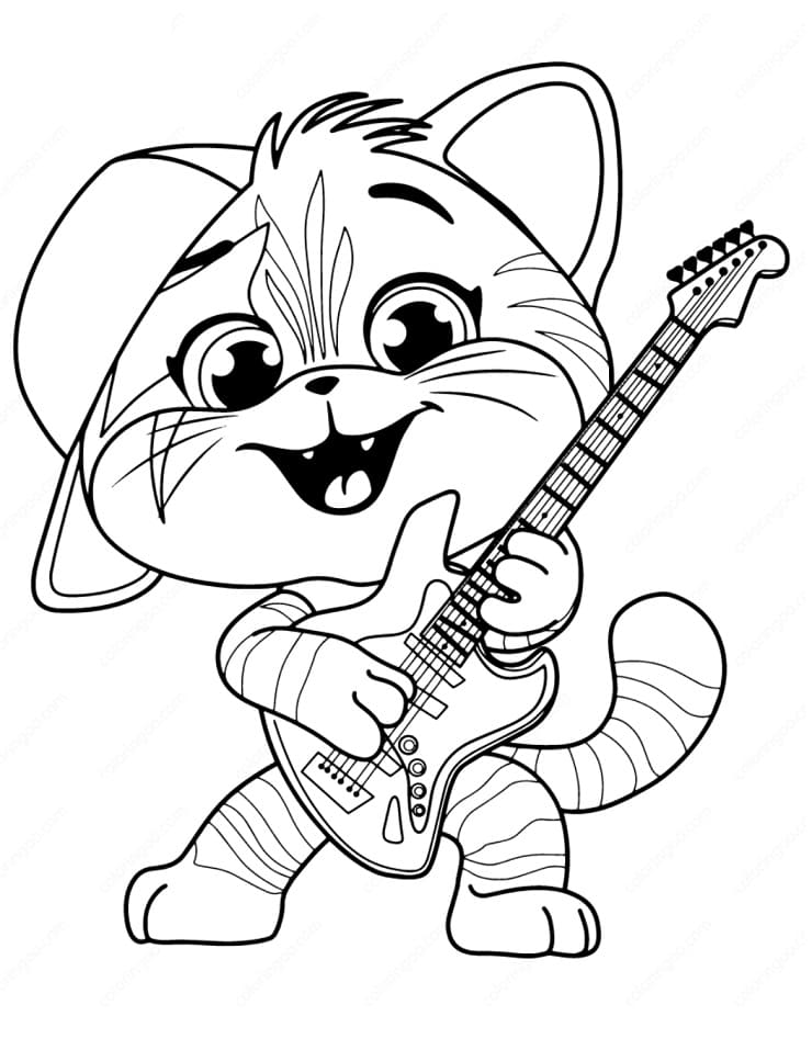 Coloriage lampo 44 chats à imprimer