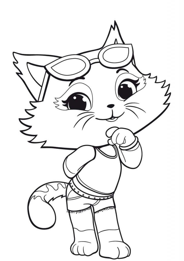 Coloriage milady mignonne à imprimer