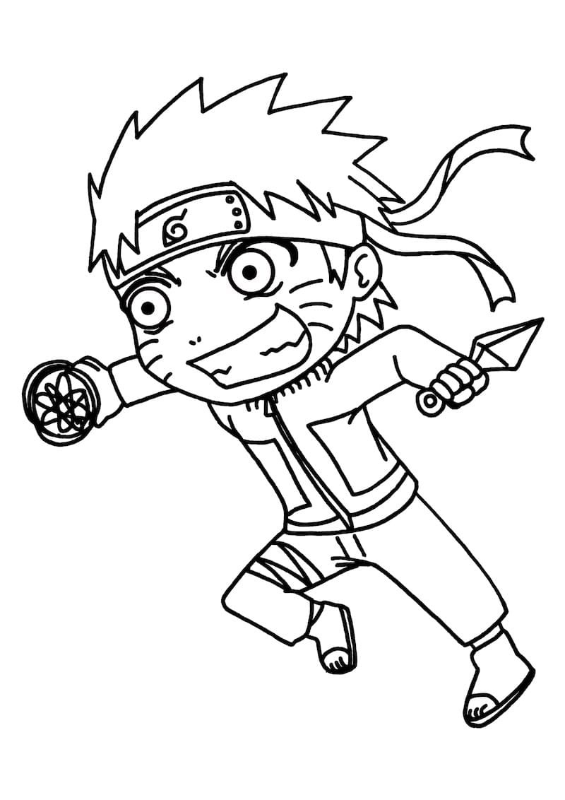 Coloriage Naruto Adorable à imprimer