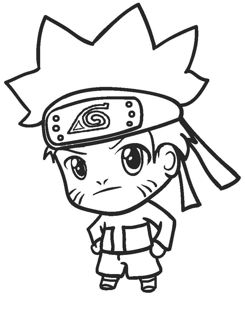 Coloriage Naruto Chibi à imprimer