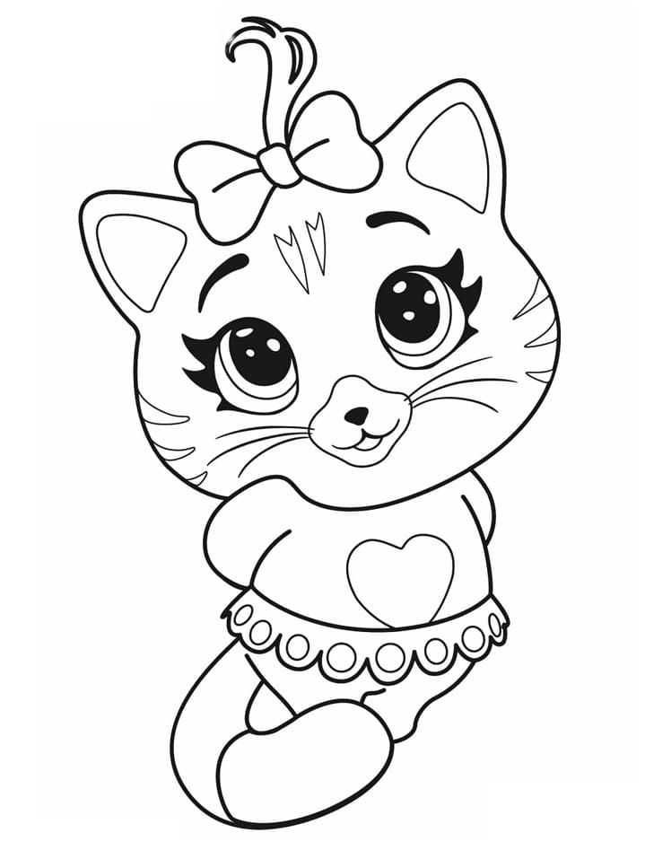 Coloriage pilou mignon à imprimer