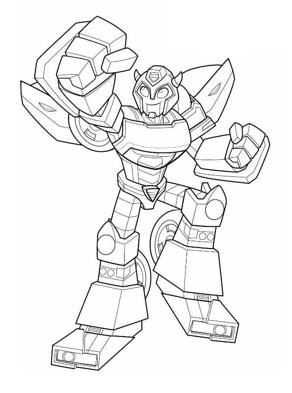 Coloriage rescue bots bumblebee