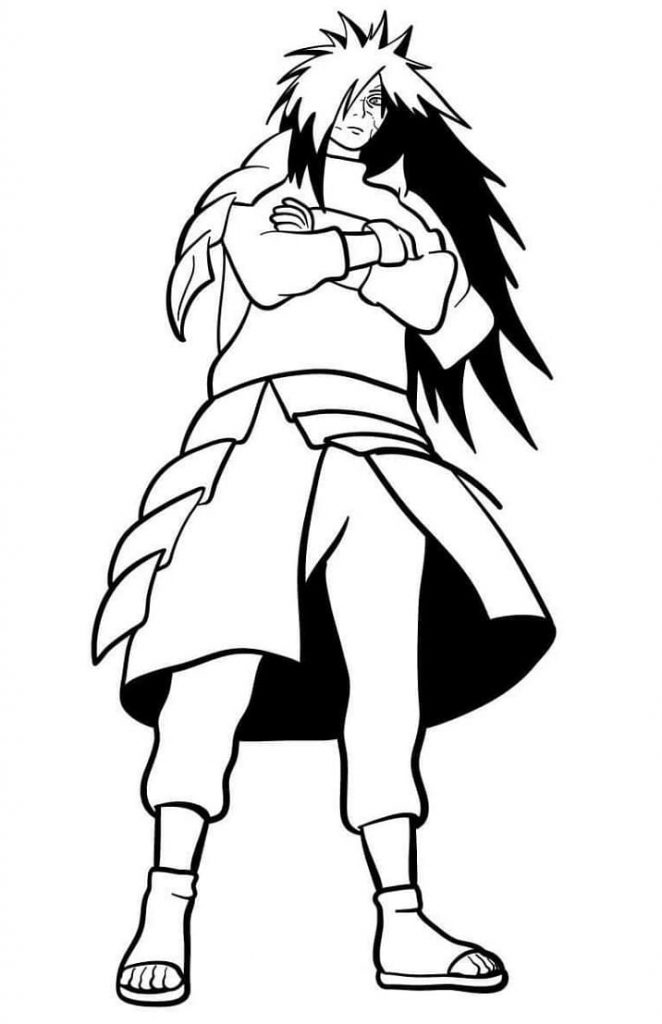 Coloriage Uchiha Madara à imprimer