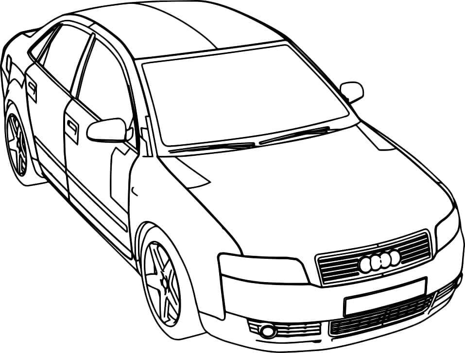 Coloriage voiture audi 4