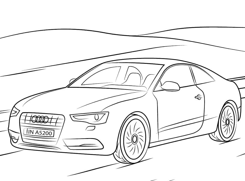 Coloriage voiture audi a5