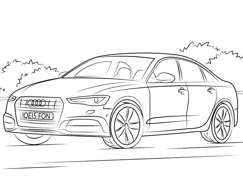 Coloriage voiture audi a6