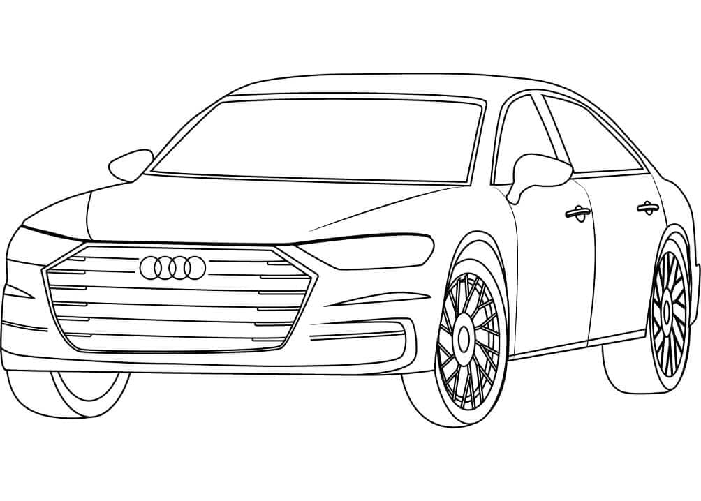 Coloriage voiture audi a8