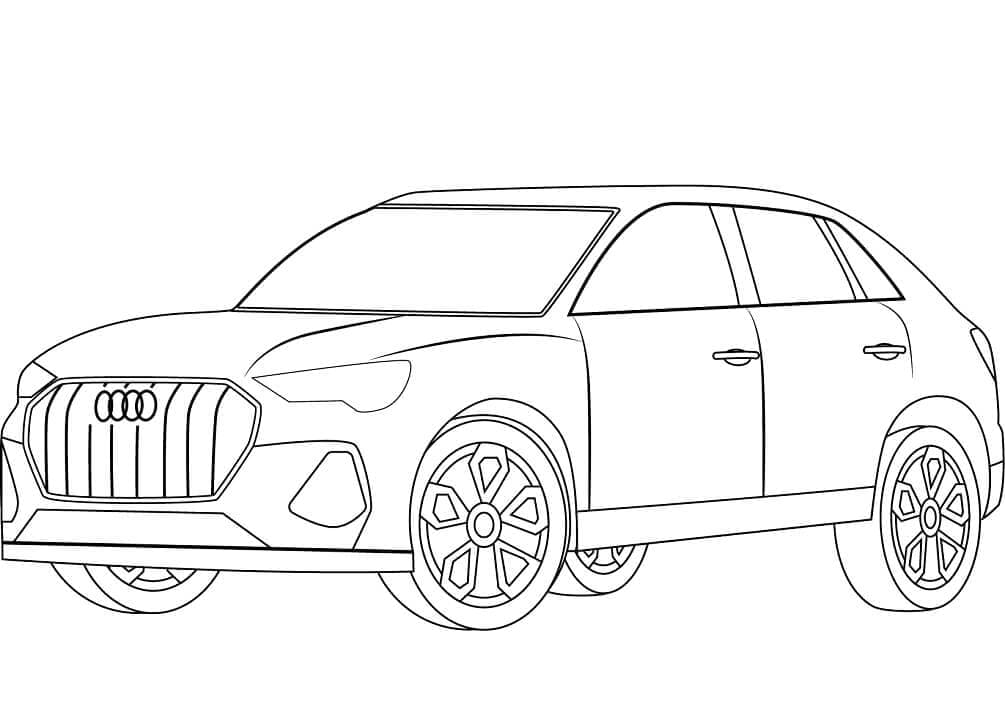 Coloriage voiture audi q3