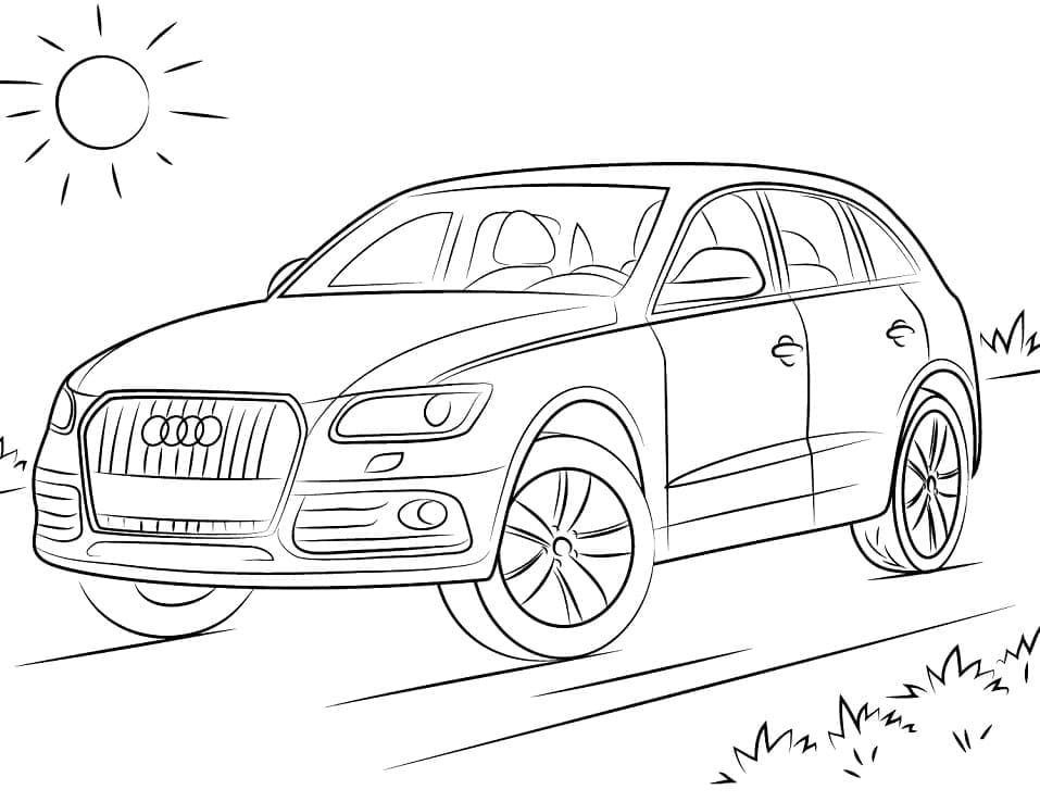 Coloriage voiture audi q5