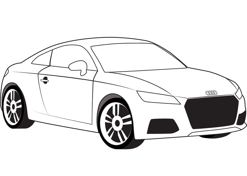 Coloriage voiture audi tt