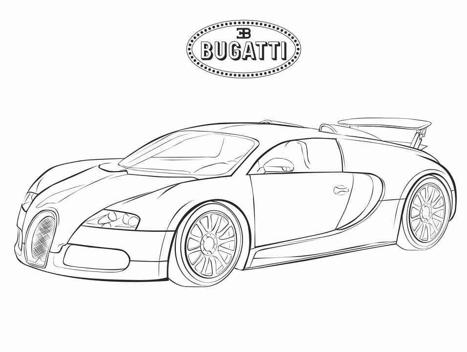 Coloriage voiture bugatti 6