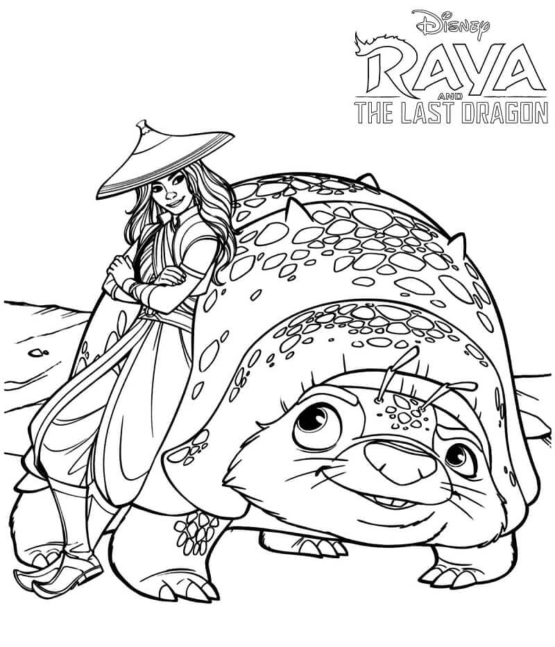 Coloriage Tuk Tuk Et Raya