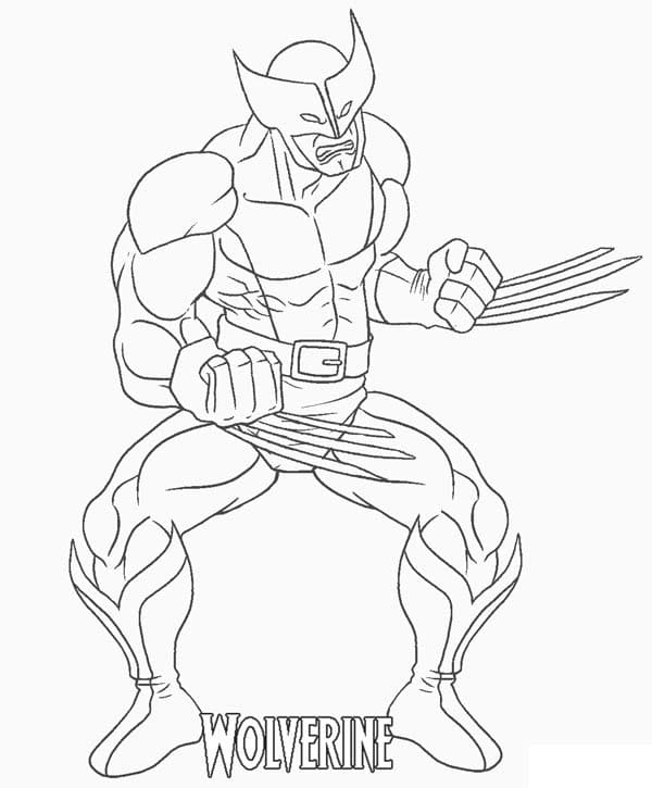 Coloriage wolverine 5