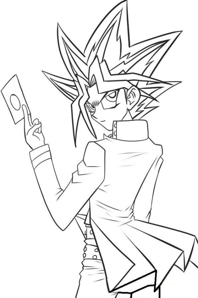 Coloriage Yugi Muto 1 à imprimer