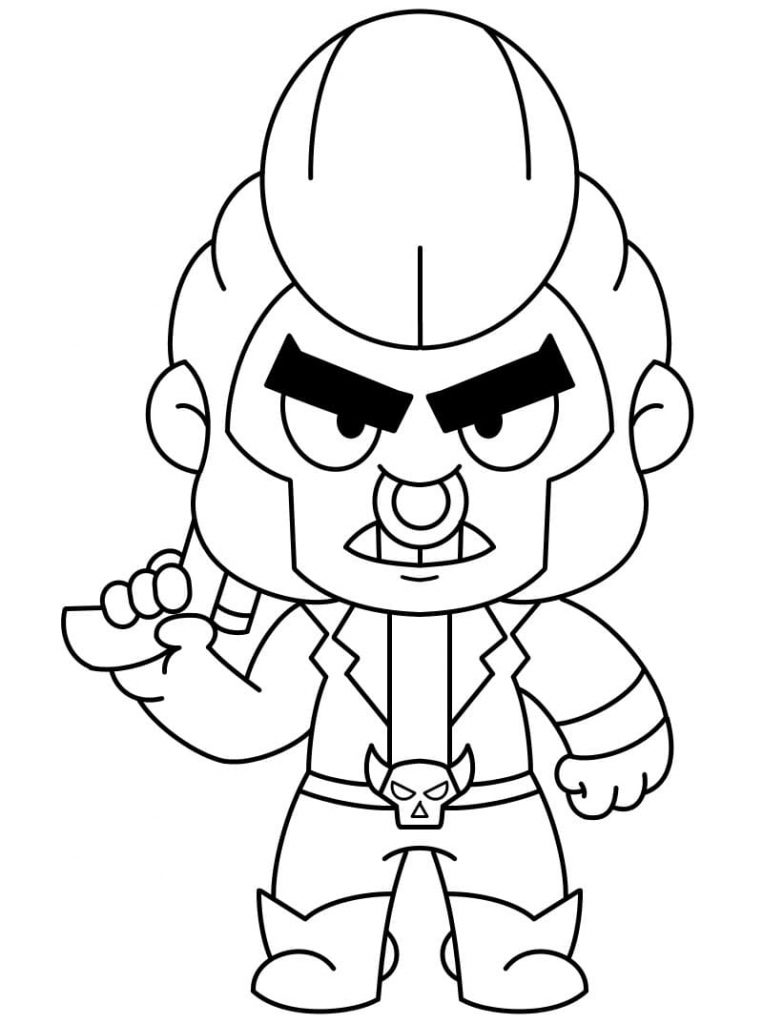 Coloriage Bull Brawl Stars à imprimer