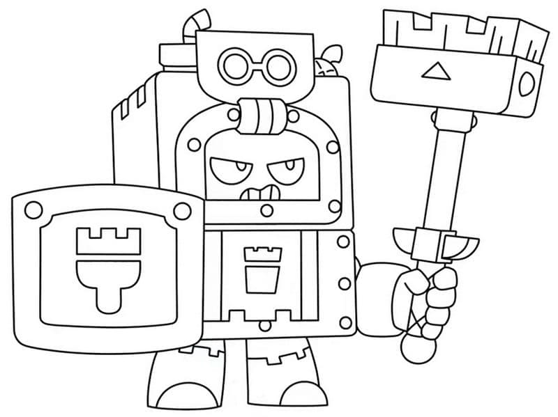 Coloriage ash brawl stars (8)