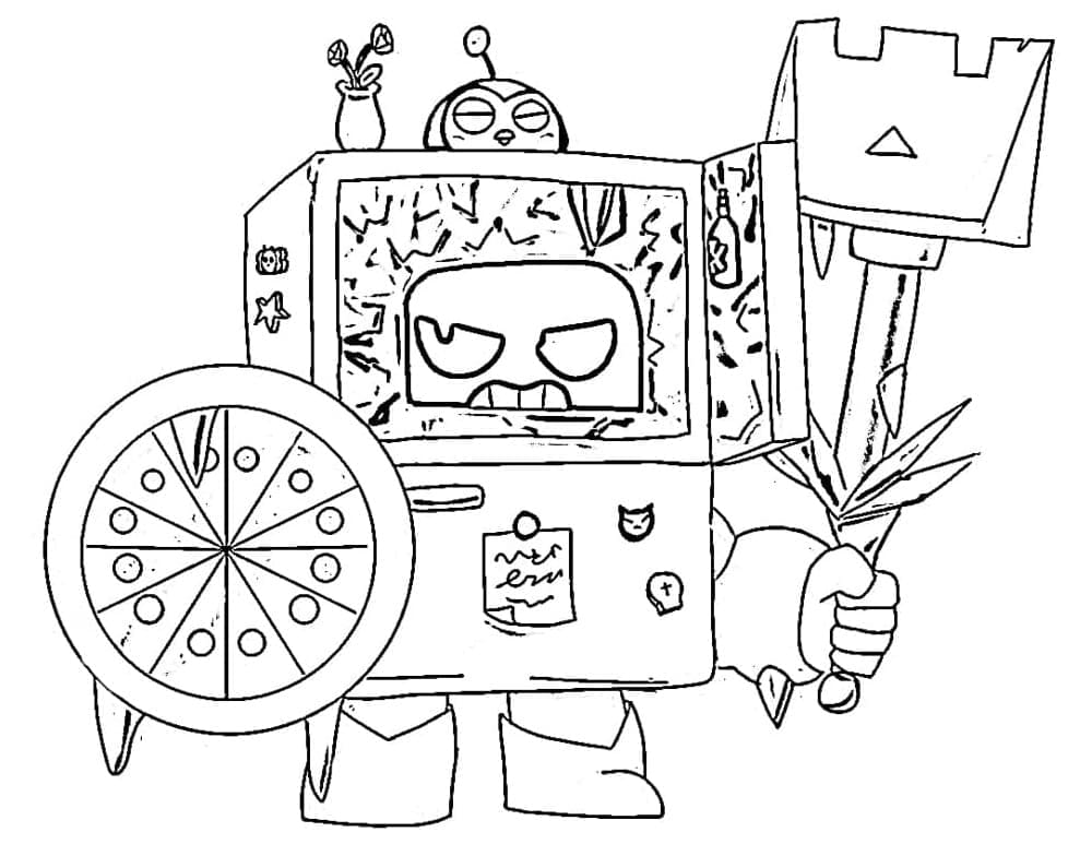 Coloriage ash brawl stars